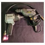 McCulloch 3/8" Drill and Stanley Pneumatic Impact Wrench Set