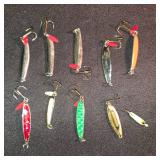 Collection of Fishing Tackle Kit with Lures, Hooks, and Accessories