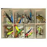 Collection of Fishing Tackle Kit with Lures, Hooks, and Accessories