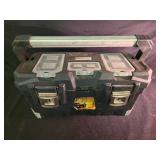 Workcrew 22" Aluminum Handle Toolbox with Built-in Lid Organizer