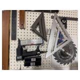 Assorted Hand Tools and Saw Blades Collection