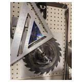 Assorted Hand Tools and Saw Blades Collection