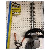 Collection of Hand and Power Tools with Hedge Trimmer and Shears