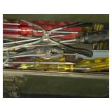 Vintage Tool Box with Assorted Hand Tools