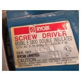 Used Ryobi Screw Driver Model E-3800 & GMC Jigsaw 4.0 Amp