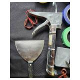 Assorted Construction and Painting Supplies with Caulking Guns