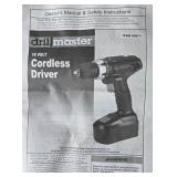 Set of Drill Master 18V Cordless Drivers with Chargers and Bag
