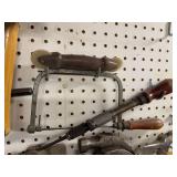 Collection of Vintage and Modern Hand Tools with Hammers and Saw