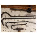 Collection of Vintage and Modern Hand Tools with Hammers and Saw