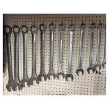 Set of Large Combination Wrenches with Various Sizes
