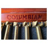 Columbian Forstner Drill Bit Set in Wooden Case