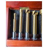 Columbian Forstner Drill Bit Set in Wooden Case