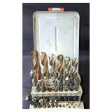 Set of Two Drill Bit Indexes: Huot and Triumph with Metal Case