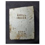 Set of Two Drill Bit Indexes: Huot and Triumph with Metal Case