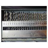 Large Metal Drill Bit Set in Storage Case