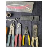 Collection of Hand Tools and Electrical Components