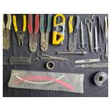 Collection of Hand Tools and Electrical Components