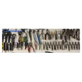 Collection of Various Hand Tools Including Pliers and Snips