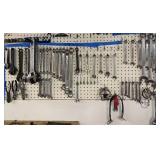 Collection of Assorted Hand Tools with Wrenches and Pliers