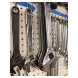 Collection of Assorted Hand Tools with Wrenches and Pliers