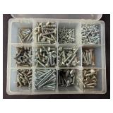 Assorted Collection of Fasteners, Cotter Pins, and Brass Fittings
