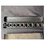 Lot of Campbell Hausfeld Deep Drive Sockets and Ratchet Tools