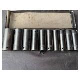 Lot of Campbell Hausfeld Deep Drive Sockets and Ratchet Tools