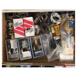 Assorted Lot of Door Locks and Electrical Cables