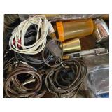 Assorted Lot of Door Locks and Electrical Cables