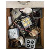 Assorted Electrical Hardware and Switch Parts Collection