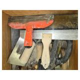 Set of Various Handheld Trowels and Scrapers
