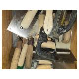 Set of Various Handheld Trowels and Scrapers
