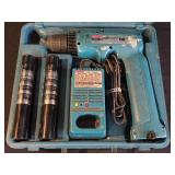 Makita Cordless Driver Drill Kit with Charger and Batteries