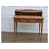 Vintage Wooden Writing Desk with Single Drawer