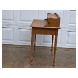 Vintage Wooden Writing Desk with Single Drawer