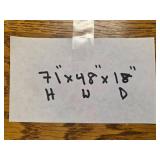 Solid Wood Gun Cabinet with Double Glass Doors and Drawers