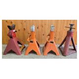 Set of Heavy-Duty Adjustable Jack Stands