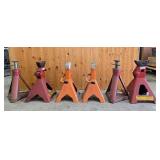 Set of Heavy-Duty Adjustable Jack Stands