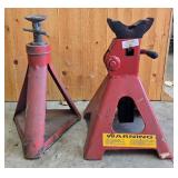 Set of Heavy-Duty Adjustable Jack Stands