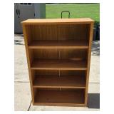 Five-Shelf Wooden Bookcase