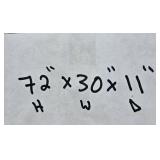 Tall Wooden Bookshelf with 5 Shelves