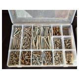 Set of Hardware Storage Cases with Assorted Screws and Nuts