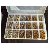Set of Hardware Storage Cases with Assorted Screws and Nuts