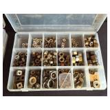 Set of Hardware Storage Cases with Assorted Screws and Nuts