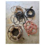 Collection of Extension Cords with Industrial Cable Reel