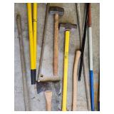 Collection of Assorted Gardening and Landscaping Tools