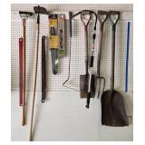 Collection of Garden Tools with Stihl Chainsaw Bars