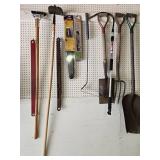 Collection of Garden Tools with Stihl Chainsaw Bars