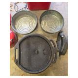 Misc Automotive Lot with Parts Washer, Funnels, and Drain Pans