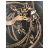 Collection of Buckets with Chains, Ropes, and Cables